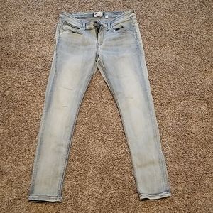 BKE Payton Ankle Skinny Jeans - light wash color